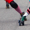 Skates work hard in a derby bout!